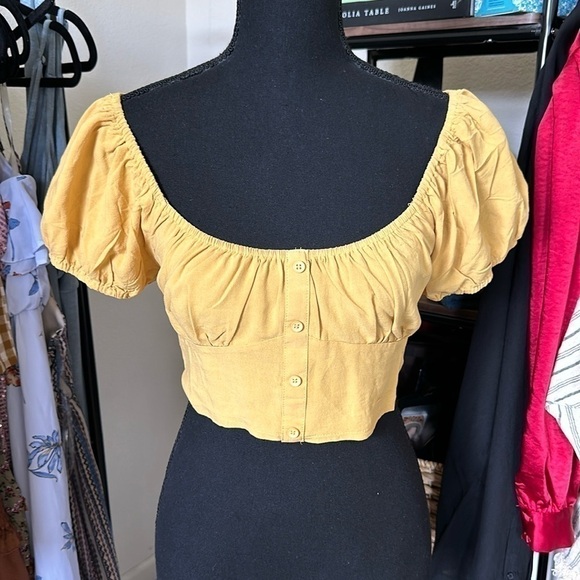 🟢Nwt I Joah mustard, yellow  top - Picture 1 of 1